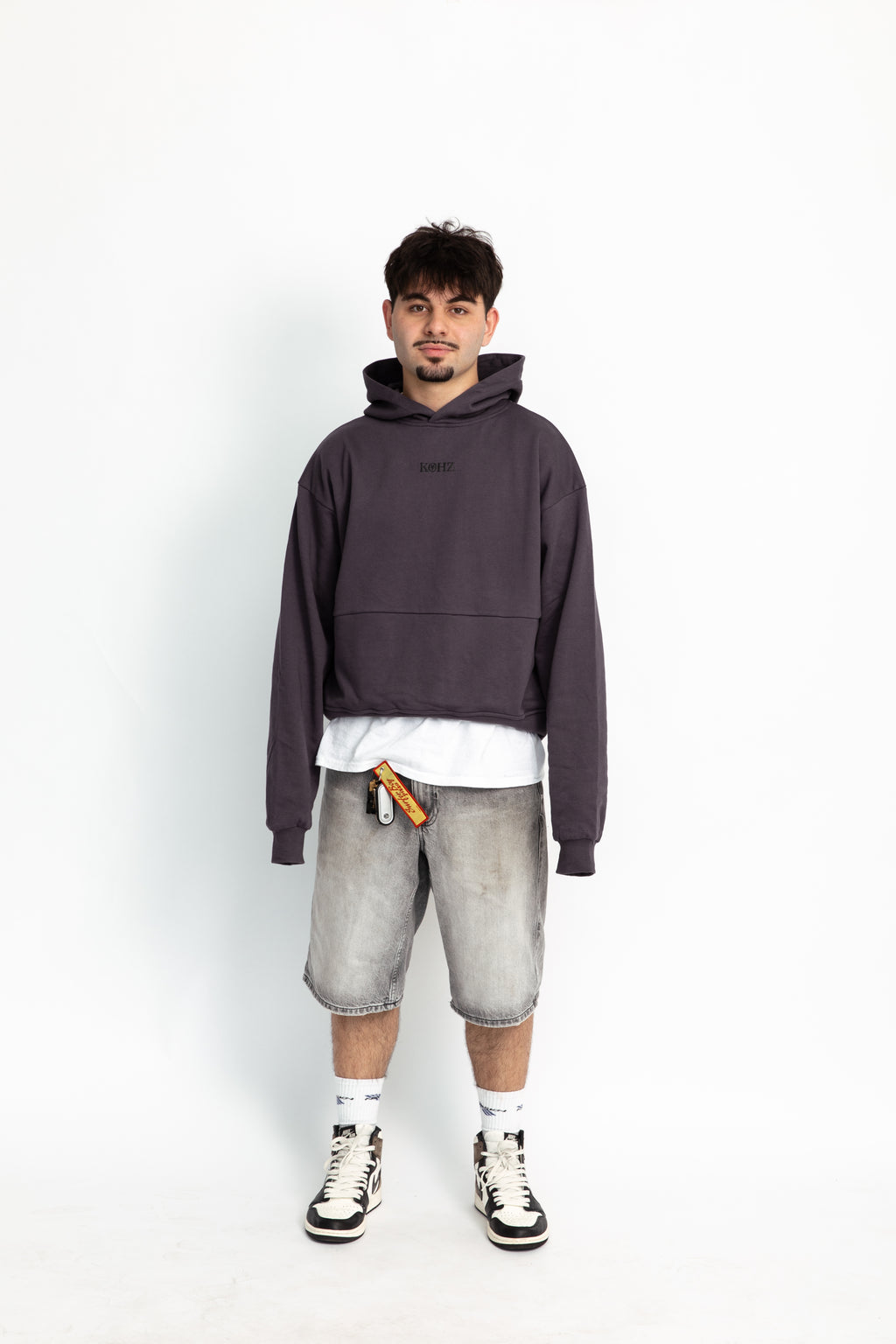 Grey oversized hoodie