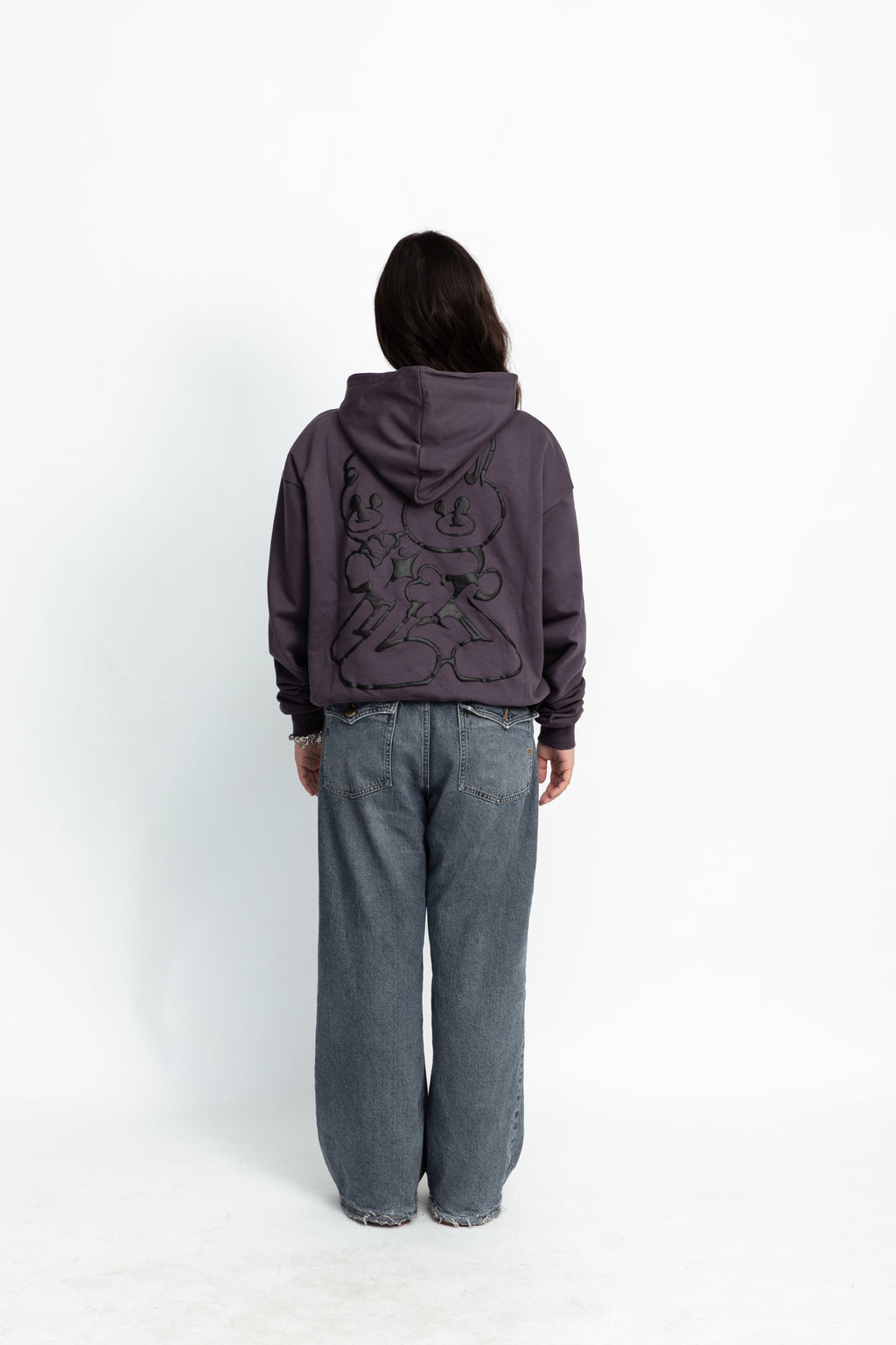 Grey oversized hoodie