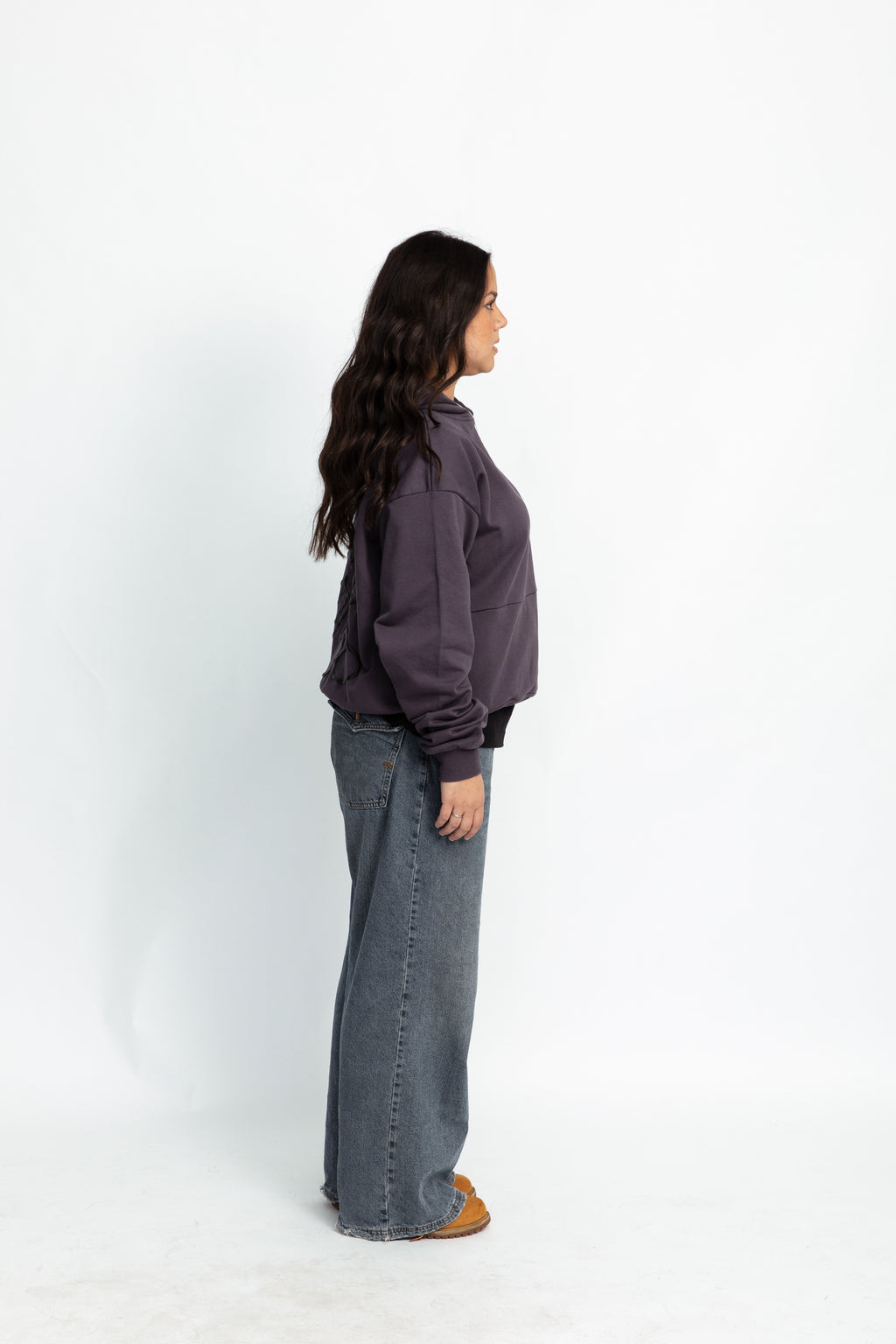 Grey oversized hoodie