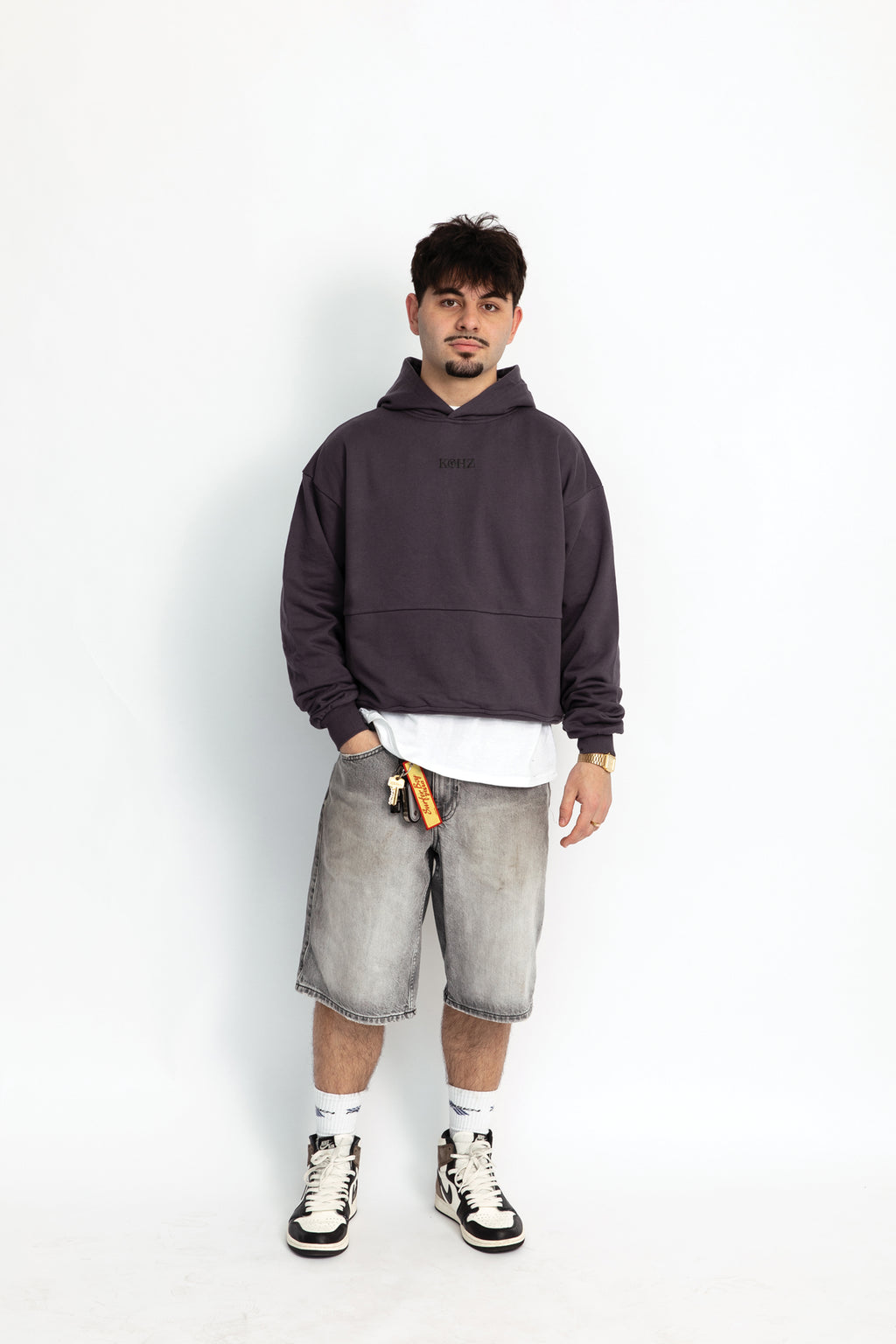 Grey oversized hoodie