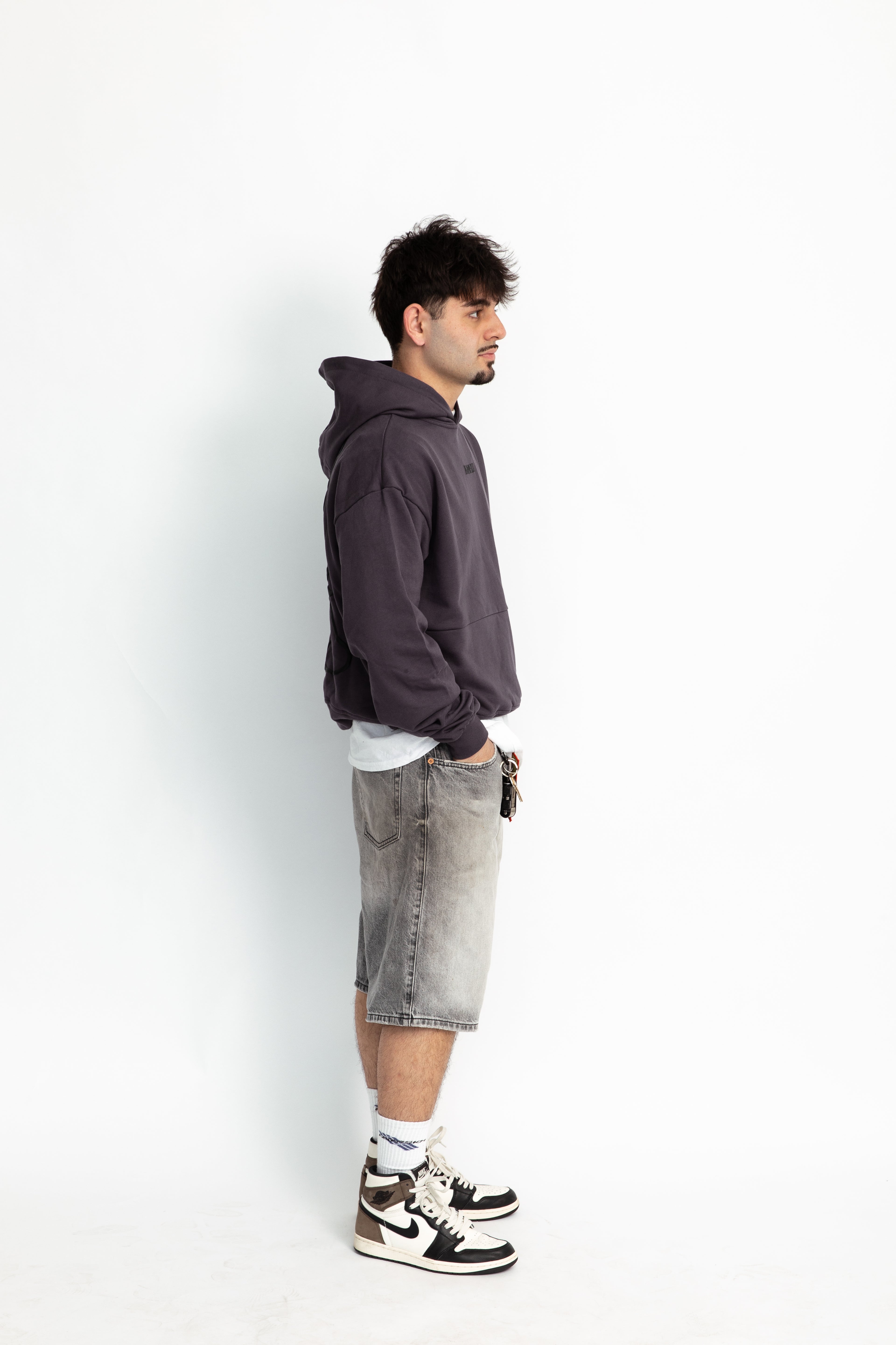 Grey oversized hoodie
