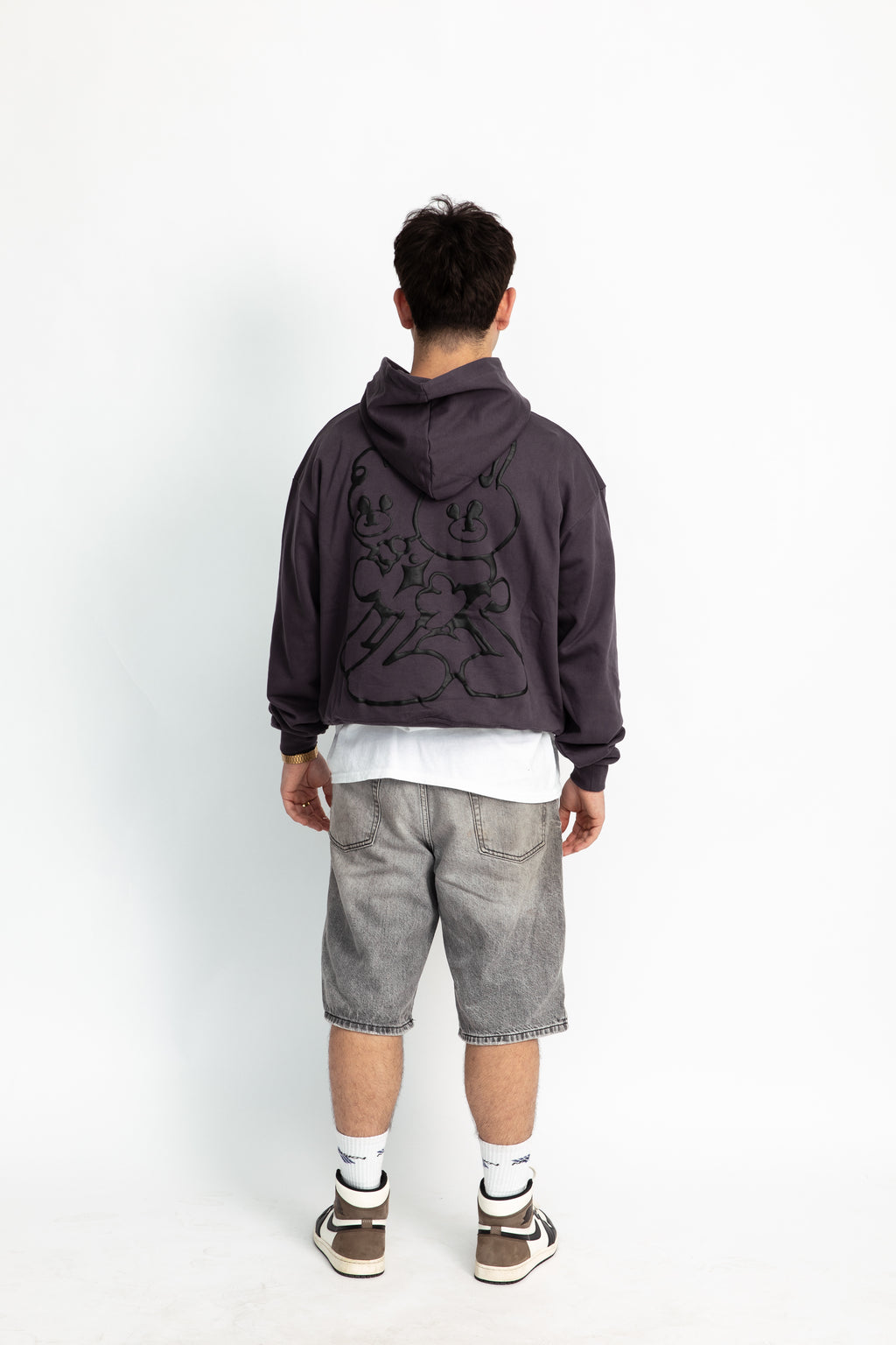 Grey oversized hoodie