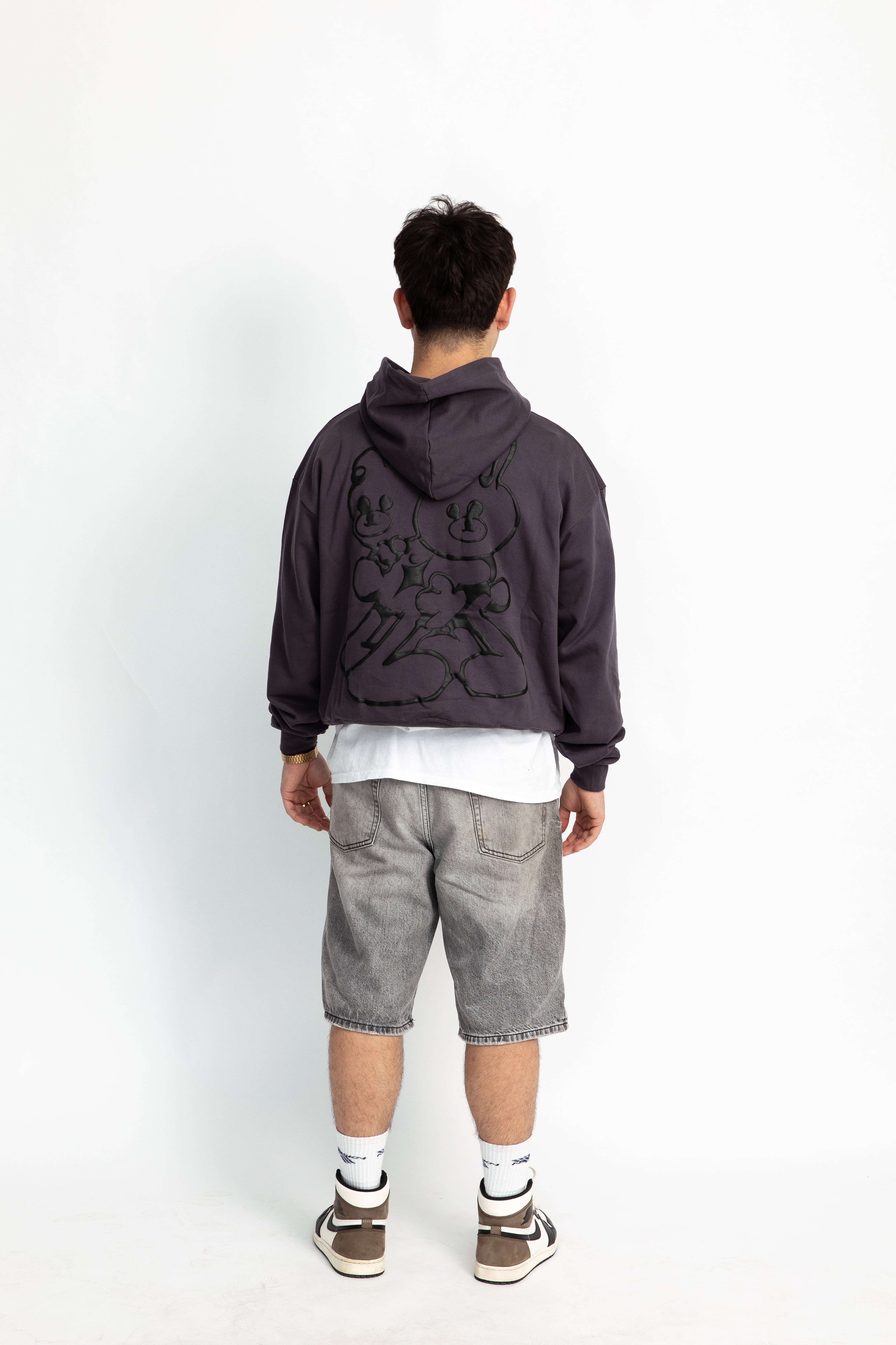 Grey oversized hoodie